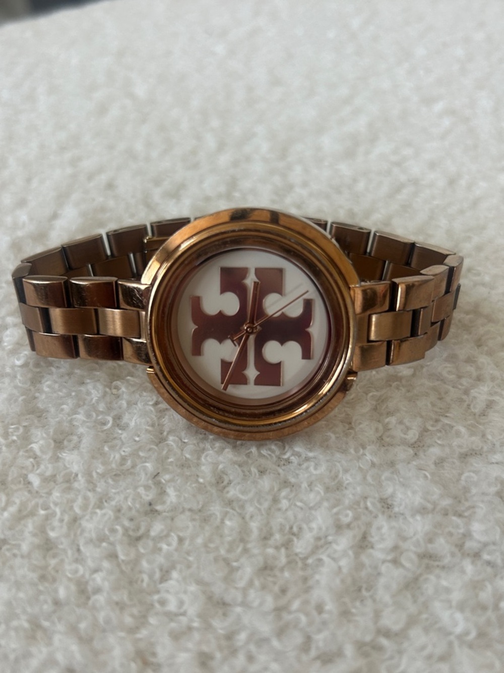 Tory Burch Rose Gold Logo Watch - Picture 2 of 6